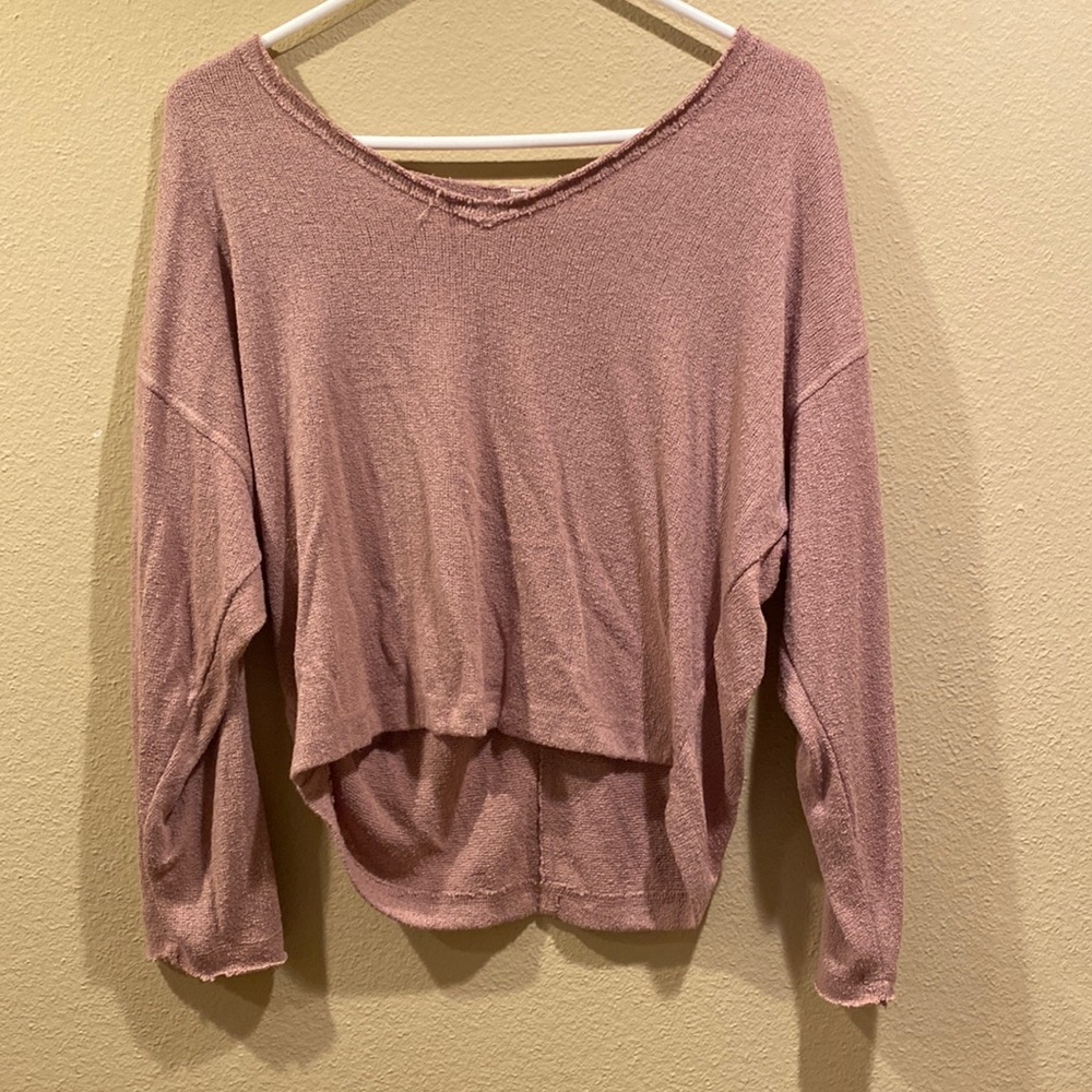 Cropped light weight sweater